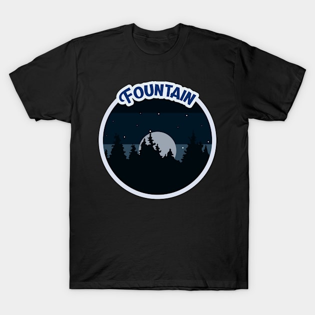 Fountain Campground Campground Camping Hiking and Backpacking through National Parks, Lakes, Campfires and Outdoors of California T-Shirt by AbsurdStore